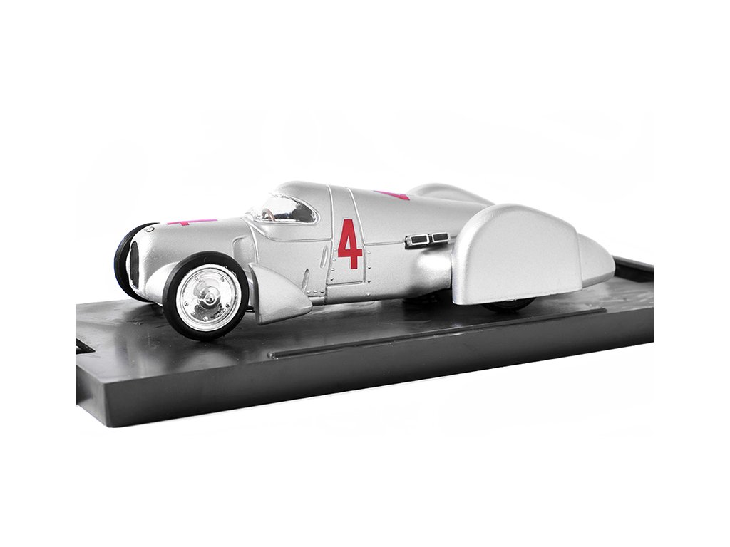 Auto Union Type B #4 Rekordwagen 1937 H.Stuck 1:43 - Brumm  Auto Union (Audi) Type B #4 Rekordwagen 1937 - kovový model auta