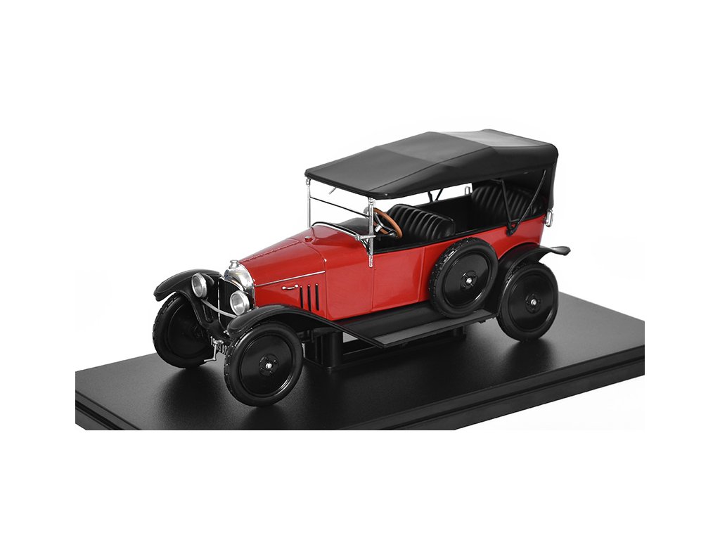 Citroen Type A 10HP Torpedo 1919 1:24 - Hachette časopis s modelem  Citroen Type-A 10-HP Torpedo 1919 - kovový model auta