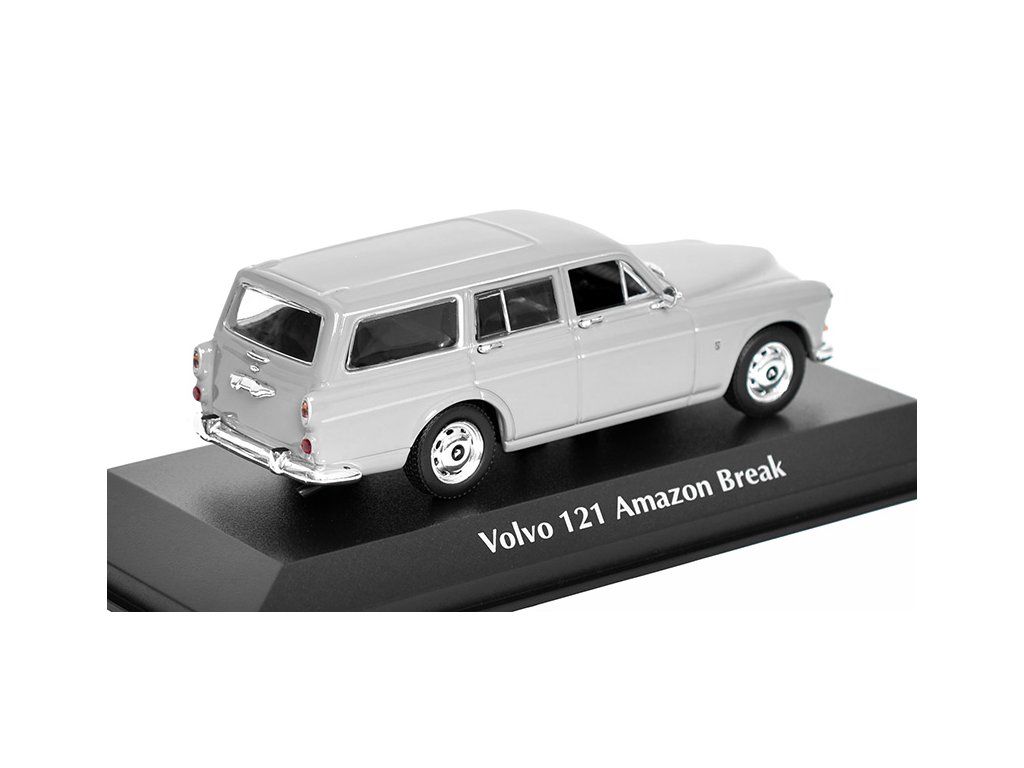 Volvo 121 Amazon Break 1966 Grise – Maxichamps 1:43, Mini Neuve Sous Blister