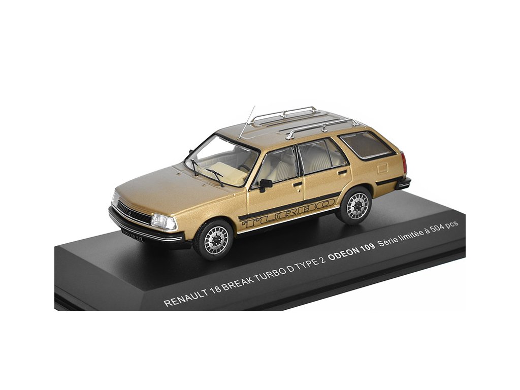 Renault 18 Break Turbo D Type 2 1:43 - ODEON  Renault R18 Break Turbo D Type 2 - kovový model auta