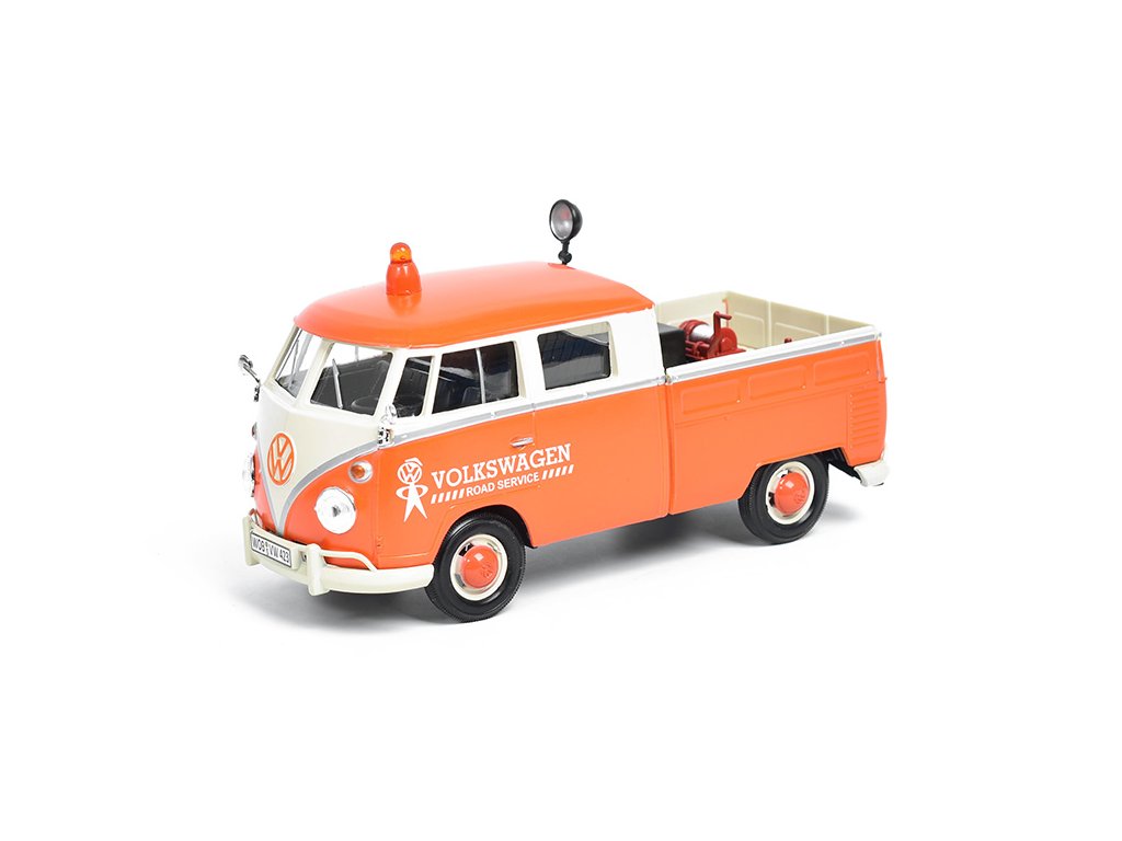 Volkswagen T1 Type 2 Pick-up s přívěsem-cisternou 1:24 - MOTORMAX  VW Type 2 T1 Pick-up + cisterna - kovový model auta