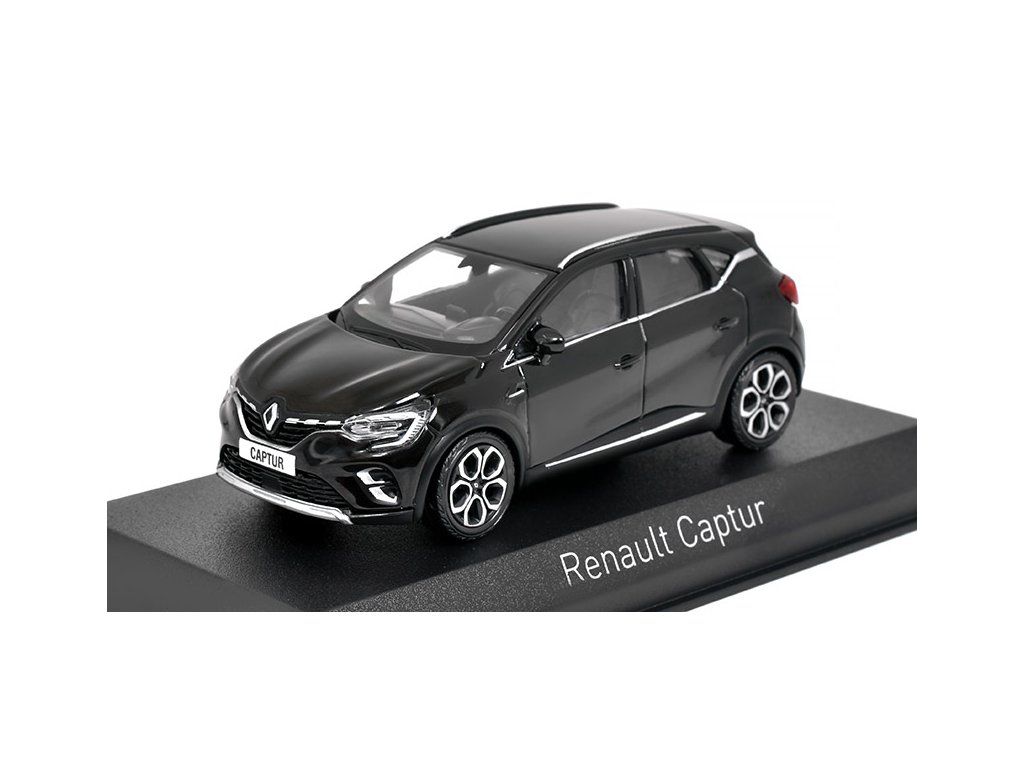 Voiture Miniature Renault CAPTUR 1:43 - Modèle Orange Toit Noir, Métal, Boîte Collection - Échelle 1/43