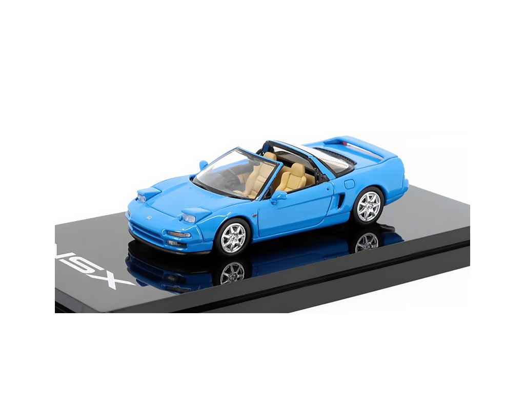 Honda NSX Type T modrá 1:64 - Hobby Japan  Honda NSX Type-T + střecha - kovový model auta