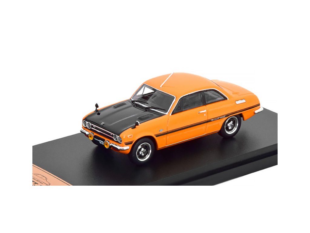 Isuzu Bellett 1600 GT Type R PR91W 1969 1:43 - Hachette časopis s modelem  Isuzu Bellett 1600GT TypeR (PR91W) Japanese Cars - kovový model auta 1/43