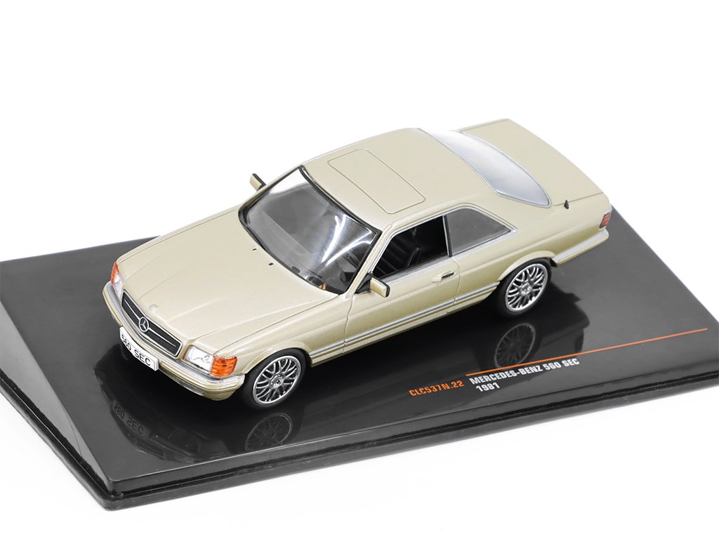 Ixo 1:43 Mercedes-Benz 560 SEC (C126) year 1981 beige