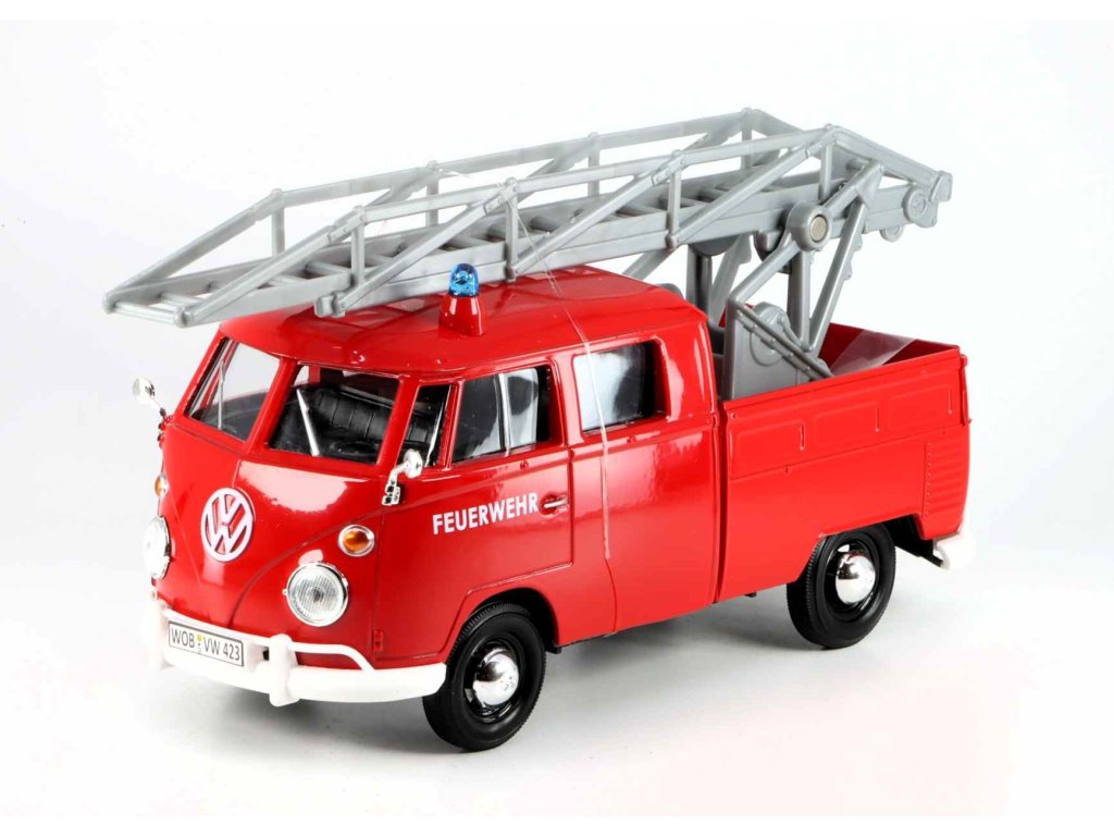 Volkswagen T1 Type 2 Feuerwehr 1:24 - MOTORMAX  VW T1 Type 2 - kovový model