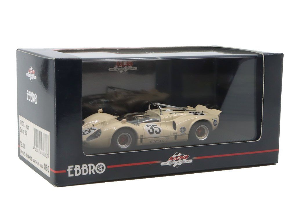 Miniature EBBRO 1/43 – Toyota 7 N°3, Japan GP 1968 – Édition Collector