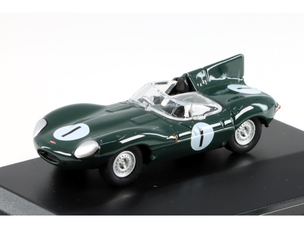 Jaguar D Type #1 Le Mans 1956 1:76 - Oxford  Jaguar D Type - kovový model