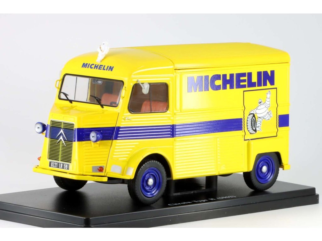 CITROEN Type H MICHELIN 1:24 Hachette - časopis s modelem  CITROEN Type H - Kovový model