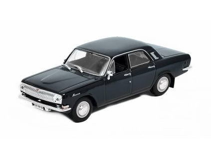 Volha GAZ-24 Volga GAZ m-24 1:43 - Kultovní auta ČSSR časopis s modelem  GAZ M-24 Volga - kovový model