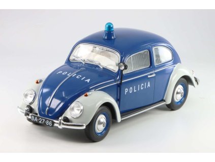 Volkswagen Beetle Kafer Police 1974 1:24 - Salvat časopis s modelem  Volkswagen Beetle - kovový model