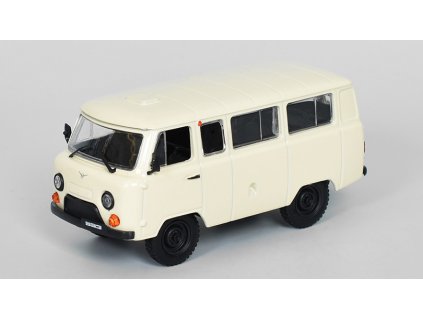 UAZ-452V 1:43 - Kultovní auta SSSR časopis s modelem #15  UAZ 452 V - Kultovní auta SSSR - kovový model auta