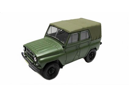 UAZ 469 1:43 Kultovní auta ČSSR - časopis s modelem  UAZ-469 - kovový model auta