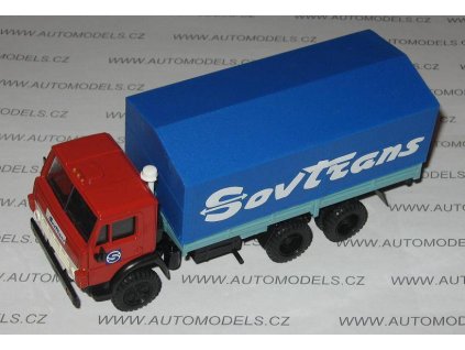 Časopis s modelem KAMAZ 5320 Sovtrans  - nákladní auto  KAMAZ 5320 Sovtrans  - nákladní auto - kovový model auta