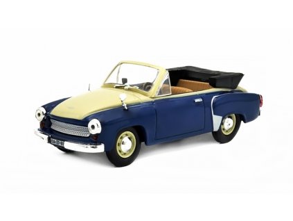 Wartburg 311 Cabrio 1:43 - Kultovní auta ČSSR #26 - časopis s modelem  Wartburg-311 Cabriolet - kovový model auta