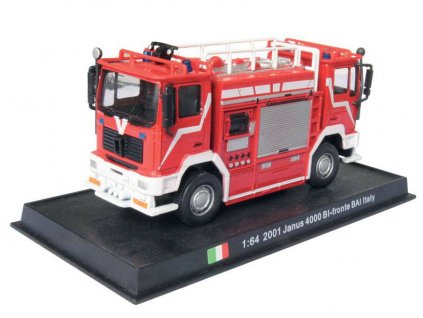 15 - Janus 4000 BI-fronte BAI - MAN - z časopisu Kolekce hasičských vozidel  Janus 4000 BI-fronte BAI - z časopisu Kolekce hasičských vozidel - kovový model