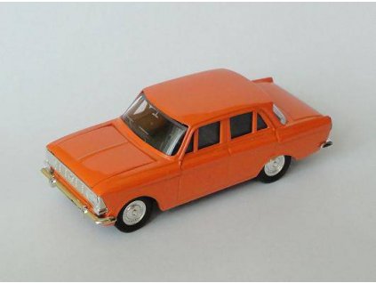 MOSKVIČ 412 - oranžová  MOSKVIČ 412 - kovový model auta