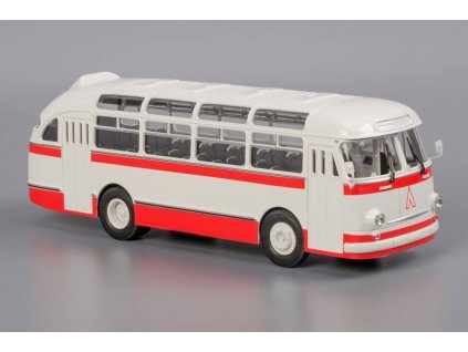 Časopis s modelem LAZ-695E  - Classic-bus - autobus  LAZ 695 E  - Classic-bus - autobus (LAZ - 965 E) - kovový model auta