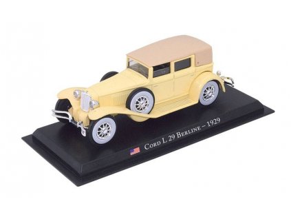 Cord L29 Berline 1929 1:43 - Legendární automobily časopis s modelem  Cord L29 Berline - kovový model auta