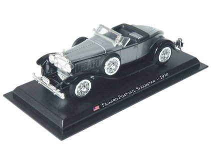 Packard Boattail Speedster - 1930 1:43 - Legendární automobily časopis s modelem  Packard Boattail Speedster - kovový model auta