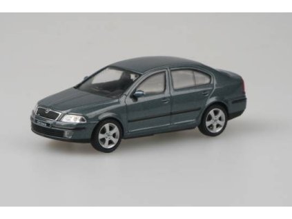 Škoda Octavia 2004 Šedá Graphite Metalíza 1:43 - Abrex  Škoda Octavia II 2004 - Šedá Graphite Metalíza - kovový model auta