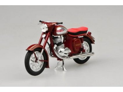 JAWA 350 Kývačka Automatic 1:18 Abrex časopis s modelem - 1966 RARITA !!!  JAWA 350 - kovový model motorky