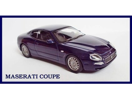 Maserati coupe 1:43 - Superauta DeAgostini časopis s modelem #5  Maserati coupe - kovový model auta z časopisu Superkary - Superauta