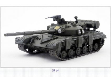22 - Tank - T-64 - Ruské tanky  Tank - T-64 - kovový model tanku