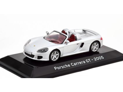 Porsche Carrera GT 2005 1:43 - Altaya časopis s modelem  Porsche Carrera GT Spider 2005 Cabrio  - kovový model auta