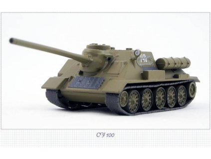 26 - Časopis s modelem - Tank - SU-100 - Ruské tanky  26 - Časopis s modelem Tank - SU-100 - kovový model tanku