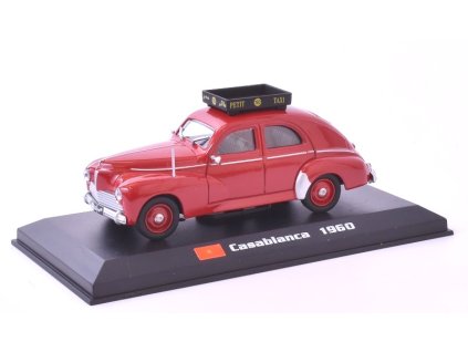 Peugeot 203 1:43 Casablanca 1960 1:43 - Taxíky světa časopis s modelem  Peugeot 203 - kovový model taxi