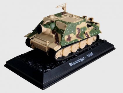 04 - Sturmtiger - 1944 - Bojová Vozidla  Sturmtiger - kovový model vojenské techniky