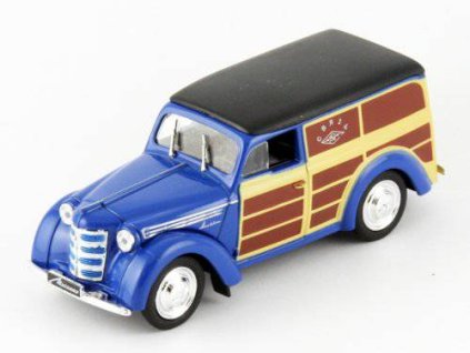 Moskvič 420-422 Pošta 1:43 - Auto ve službě časopis s modelem #22  Moskvič 420-422 pošta - kovový model auta