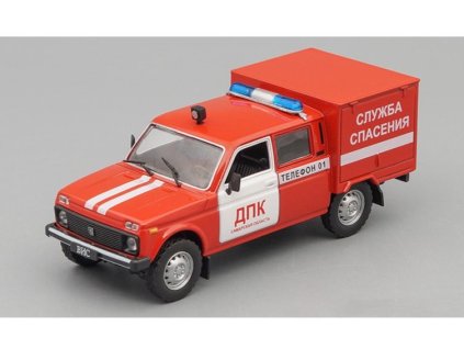 VIS-294611 LADA Niva Hasiči 1:43 - Auto ve službě časopis s modelem #23  VIS 294611 - kovový model