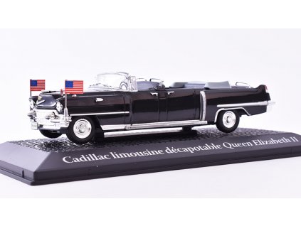 Cadillac Limousine decapotable Queen Elizabeth II 1:43 časopis s modelem  Cadillac Limousine  - kovový model auta