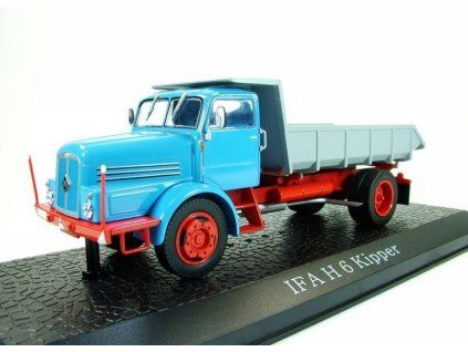 IFA H6 Kipper 1:43 - Atlas časopis s modelem  IFA H6 Kipper - kovový model