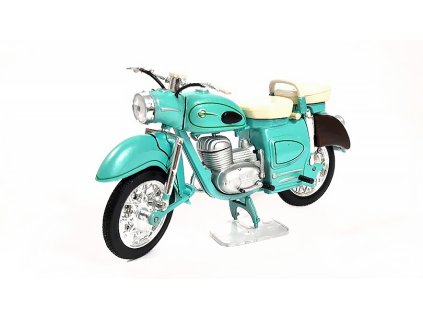 MZ ES 250 1:24 - Atlas East European Motorbikes - časopis s modelem  MZ ES 250  - kovový model motorky 1/24