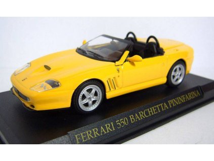 Časopis s modelem Ferrari 550 Barchetta - z časopisu Ferrari Collection  Ferrari 550 Barchetta  - Ferrari Collection - kovový model auta