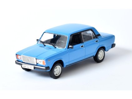 LADA VAZ-2107 Žiguli 1:43 - Kultovní auta ČSSR časopis s modelem  LADA 2107 - kovový model