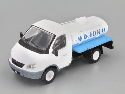 GAZ 3302 GAZel' cisterna Mléko Auto ve službě časopis s modelem #46 (1)