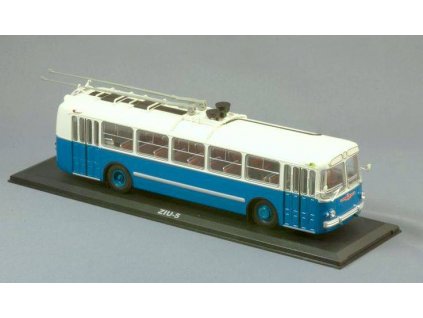 ZIU 5 - sovětský trolejbus - autobus  ZIU 5  - Classic-bus - trolejbus - kovový model auta