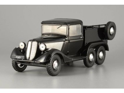 GAZ-21 1939 1:43 - Kultovní auta SSSR časopis s modelem #113  GAZ 21 - kovový model auta