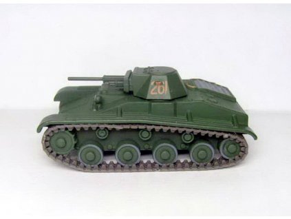 T-60 tank 1:72 - Ruské tanky časopis s modelem #58  T-60 - kovový model tanku