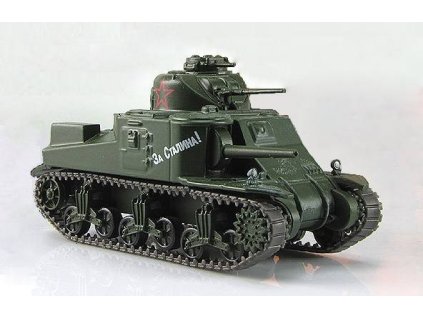 Tank M3-Li 1:72 - Ruské tanky časopis s modelem  Tank M3 Li - kovový model tanku