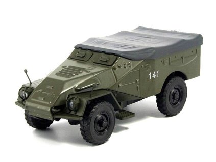 BTR-40 1:43 - Kultovní auta SSSR časopis s modelem #124  BTR 40 - kovový model auta