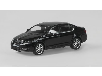 Škoda Octavia III 2012 Černá Magic Metalíza 1:43 - Abrex  Škoda Octavia 3 - kovový model auta
