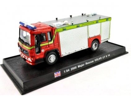 24 - 2000 Major Rescue FL 614 UK z časopisu Kolekce hasičských vozidel  2000 Major Rescue FL 614 UK - hasičské auto - z časopisu Kolekce hasičských vozidel - kovový model