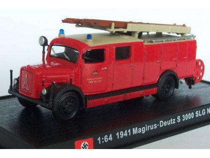 31 -Magirus-Deutz S 3000 SLG- hasičské- z časopisu Kolekce hasičských vozidel  1941 Magirus-Deutz S 3000 SLG - hasičské auto - z časopisu Kolekce hasičských vozidel - kovový model