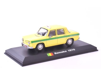 Renault 8 1:43 Bamako 1970 - Taxíky světa časopis s modelem  Renault-8 Bamako 1970  - kovový model taxi bez časopisu