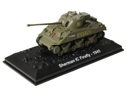 09 - Sherman IC Firefly - 1945  - Bojová Vozidla  Sherman IC Firefly - 1945  - kovový model vojenské techniky